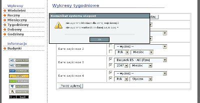 Zrzut ekranu z aplikacji e-LePoSt - komunikat o błędzie