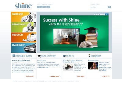 Shine Business - strona główna